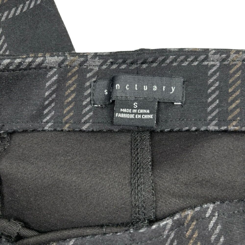 Sanctuary Windowpane Plaid Pull On Ponte Pants - Picture 6 of 6